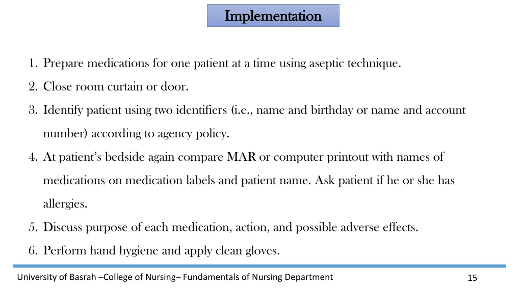 implementation implementation