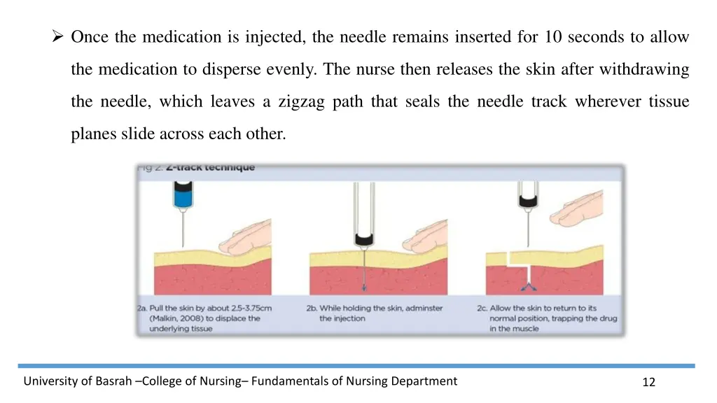 once the medication is injected the needle