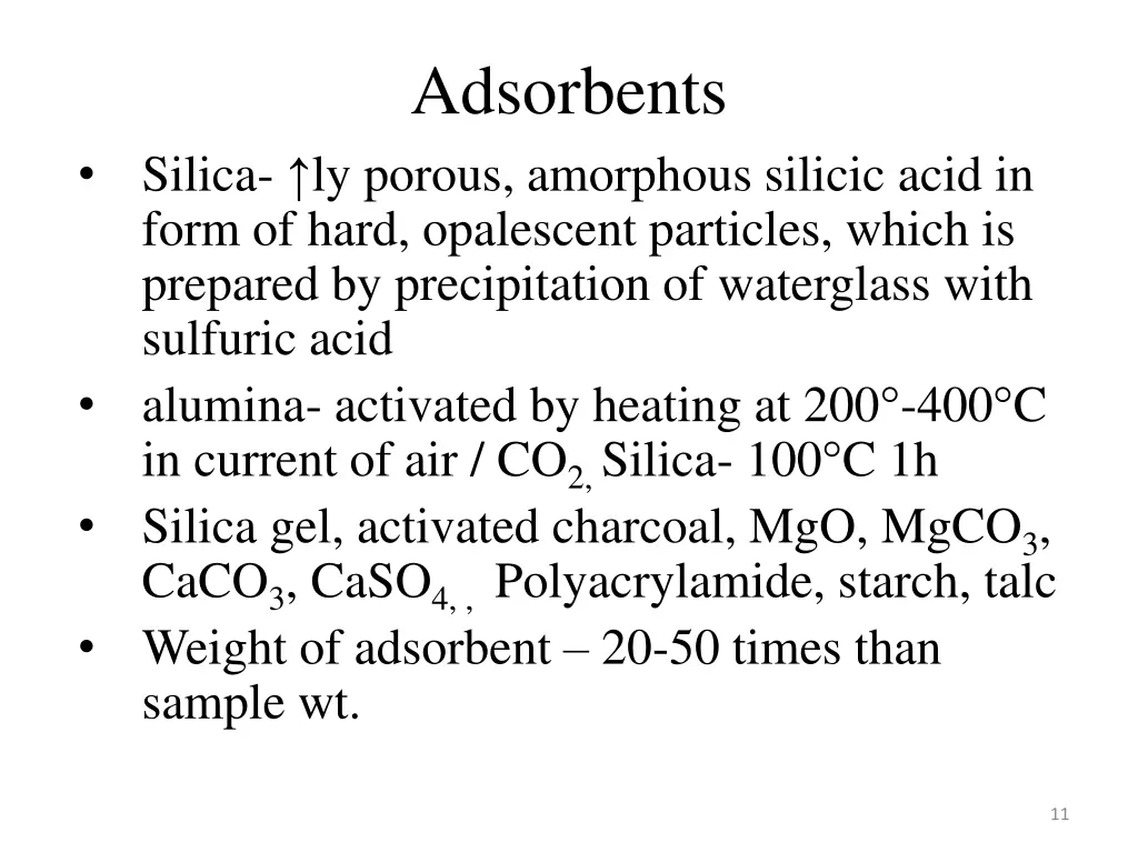 adsorbents