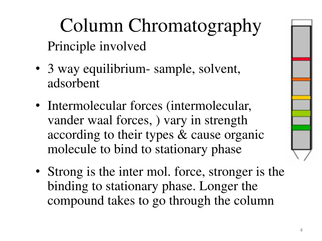 column chromatography principle involved