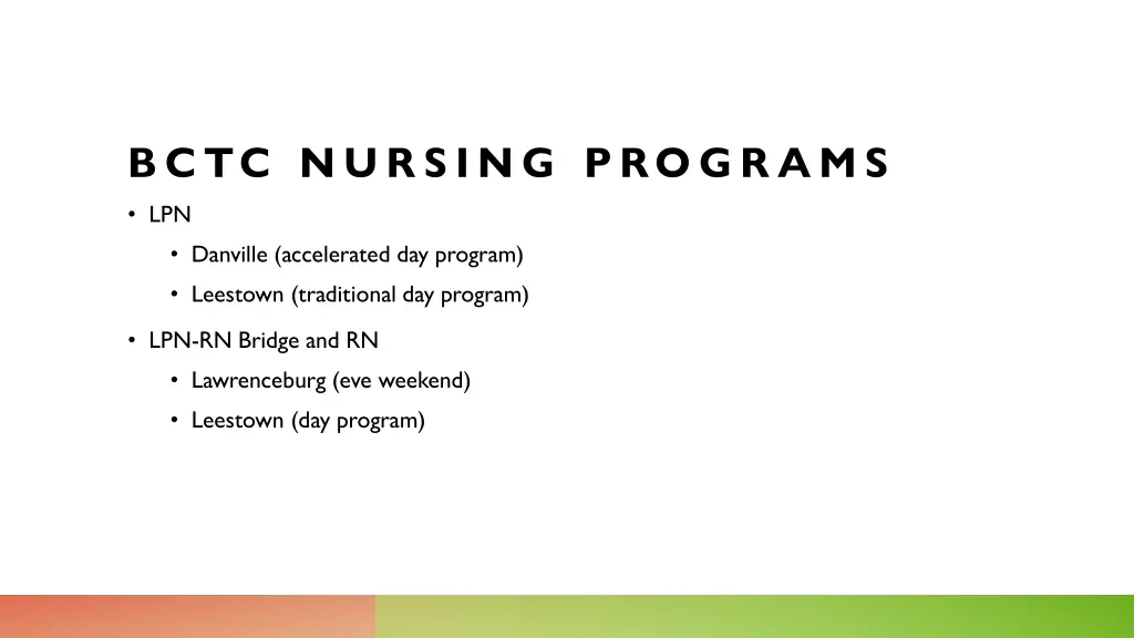 bctc nursing programs lpn danville accelerated