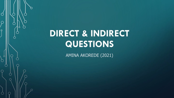 direct indirect questions