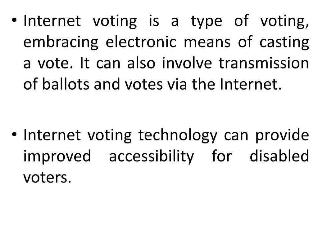 internet voting is a type of voting embracing