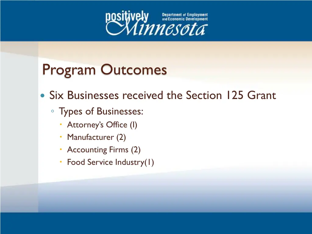 program outcomes