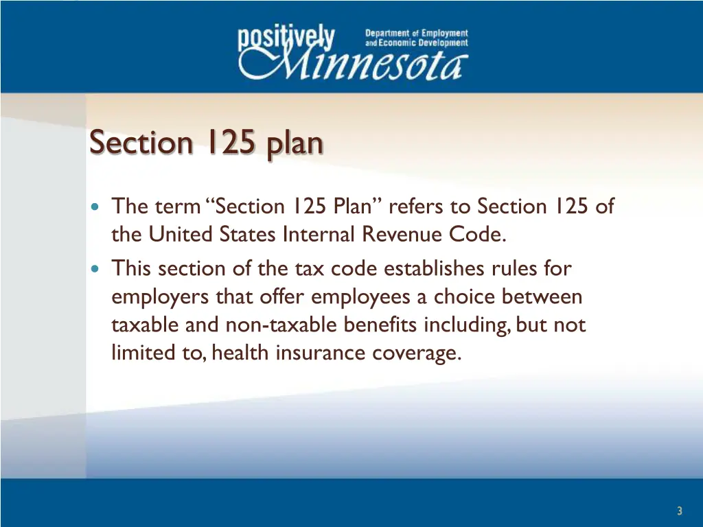 section 125 plan