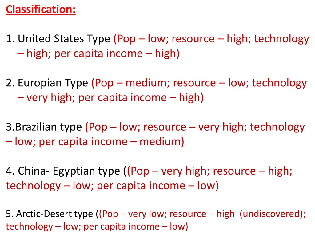 classification