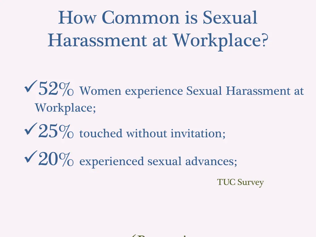 how common is sexual harassment at workplace