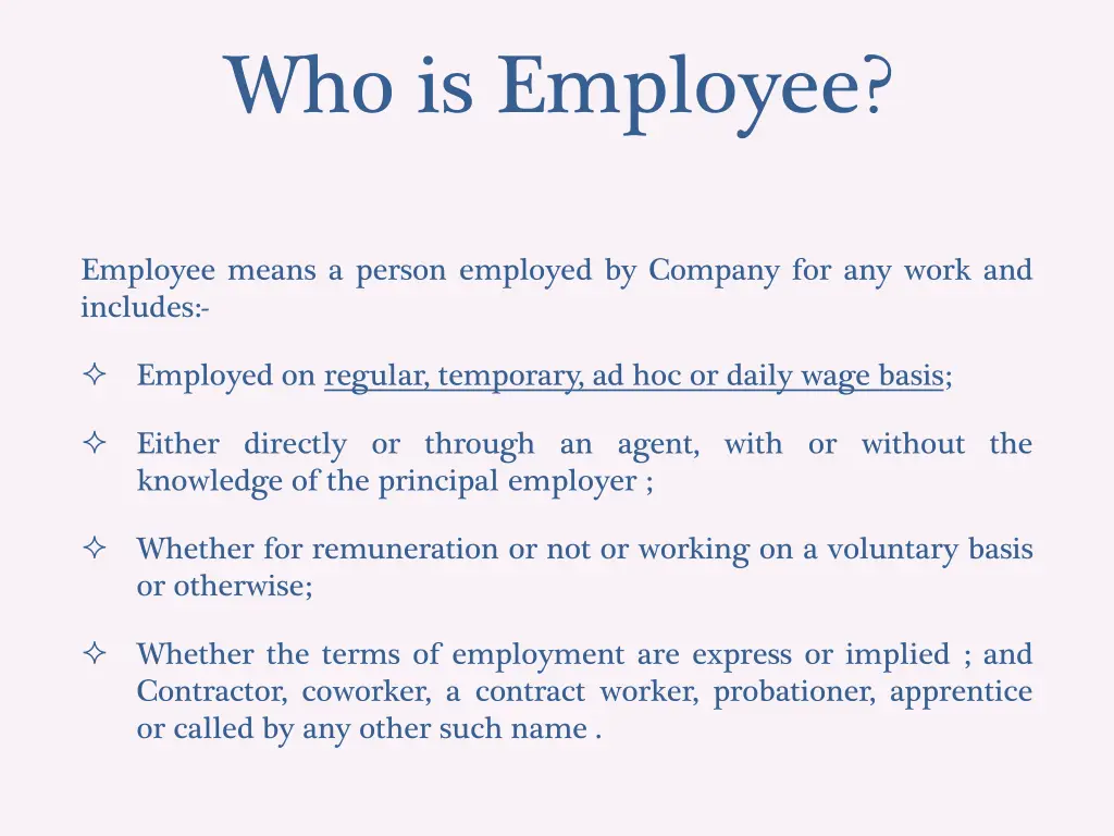 who is employee