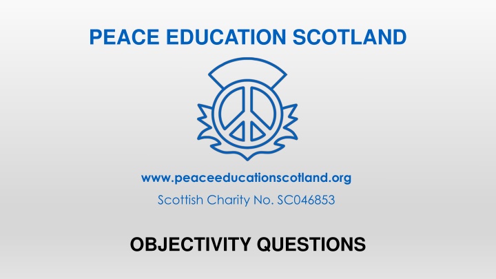 peace education scotland