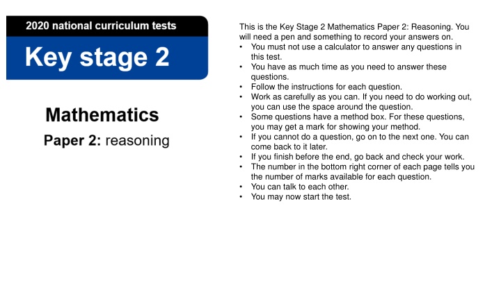 this is the key stage 2 mathematics paper