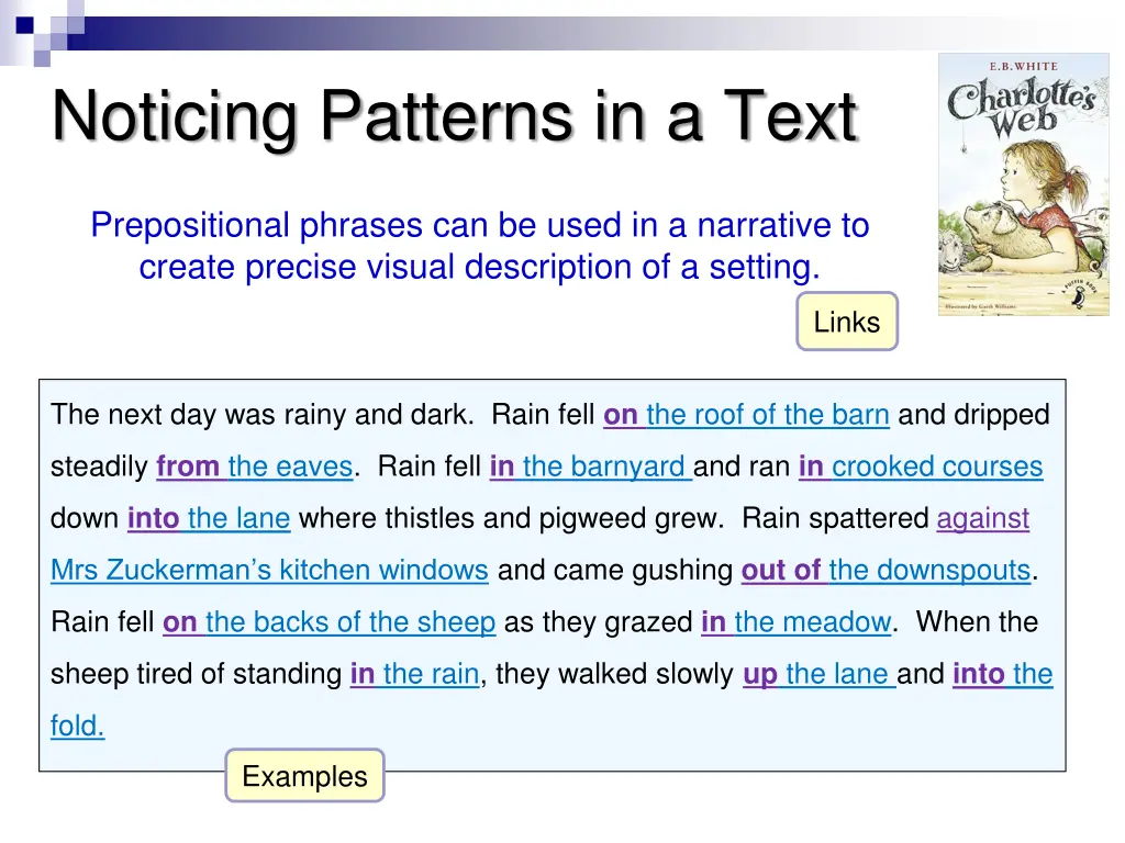 noticing patterns in a text 1