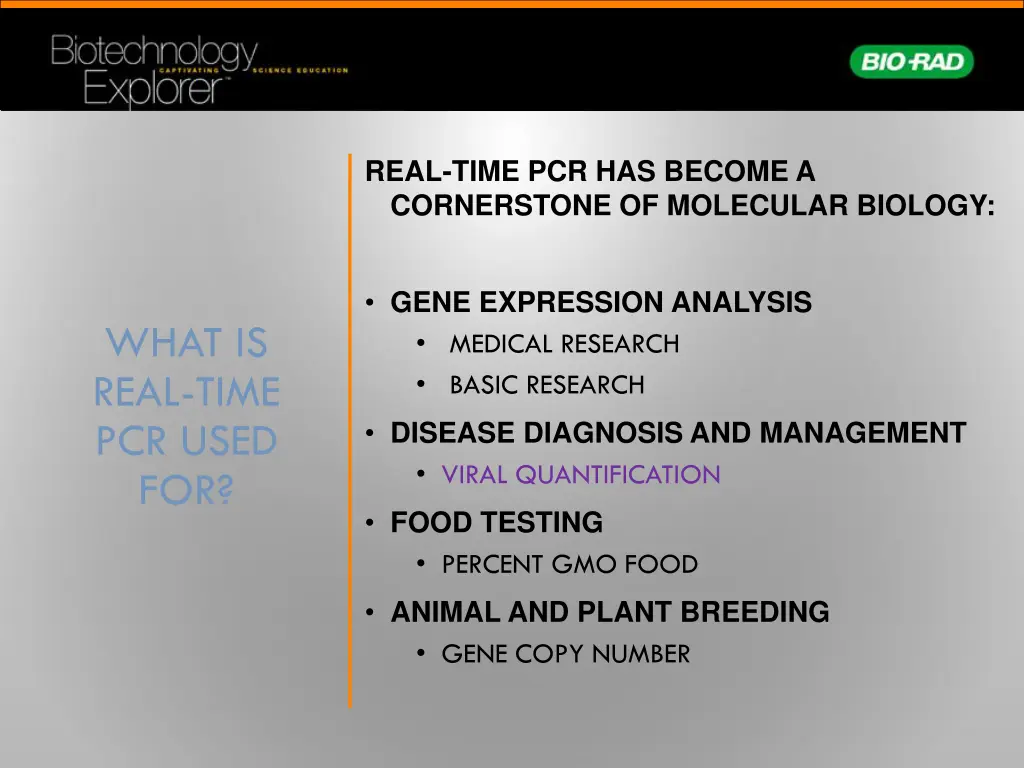 real time pcr has become a cornerstone