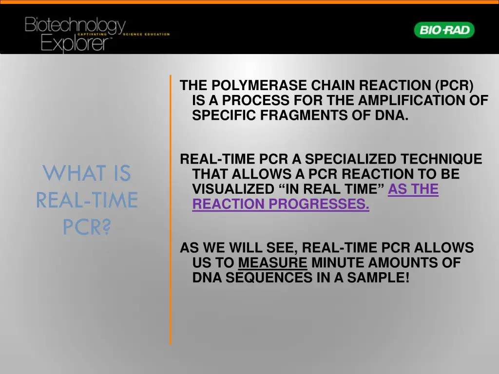 the polymerase chain reaction pcr is a process