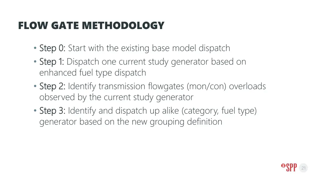 flow gate methodology