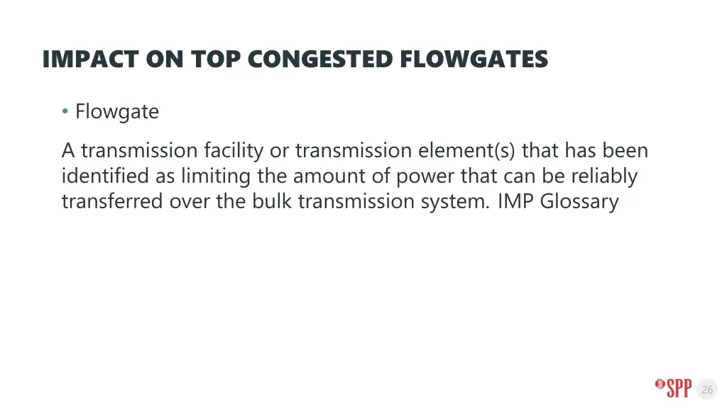 impact on top congested flowgates