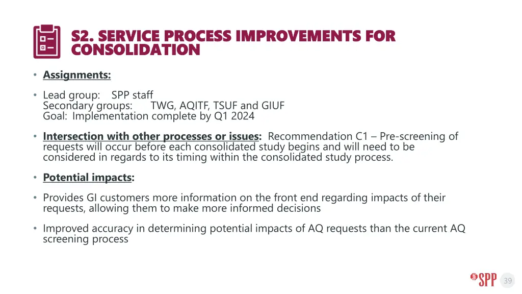 s2 service process improvements for s2 service 3