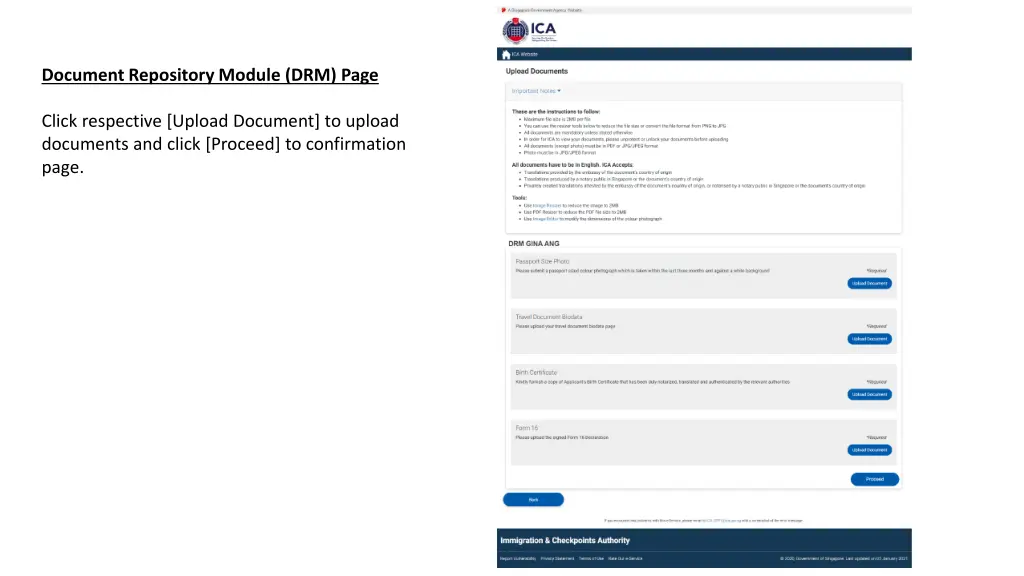 document repository module drm page