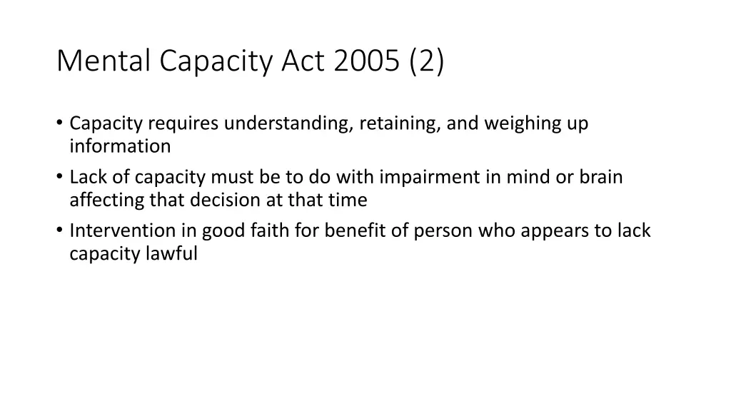 mental capacity act 2005 2