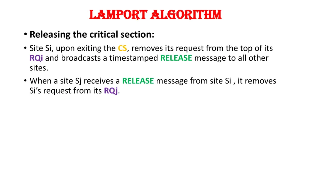 lamport algorithm lamport algorithm 4