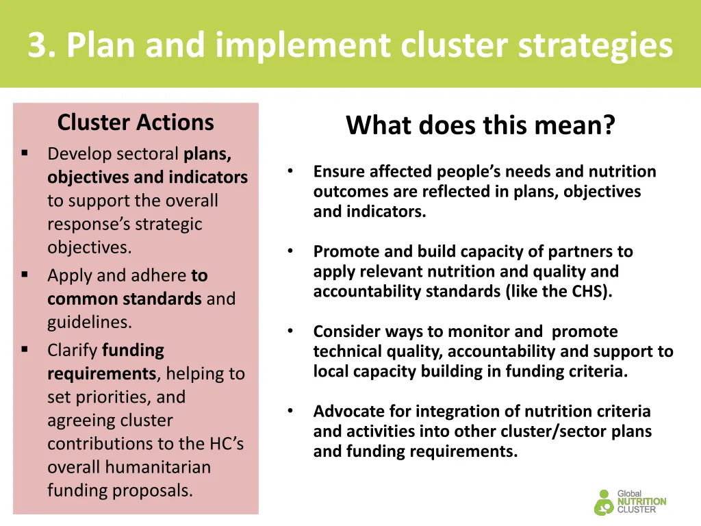 3 plan and implement cluster strategies