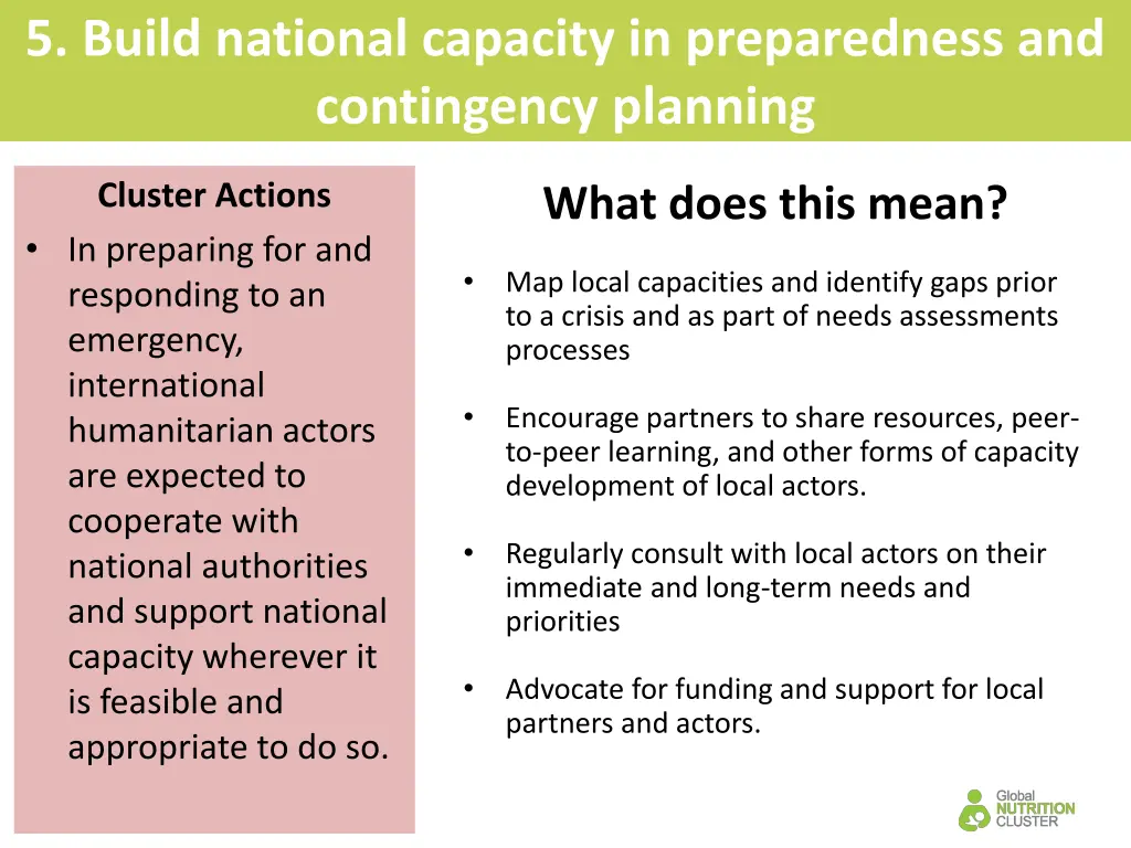 5 build national capacity in preparedness