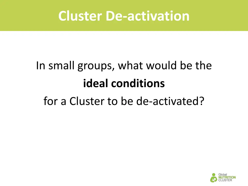 cluster de activation