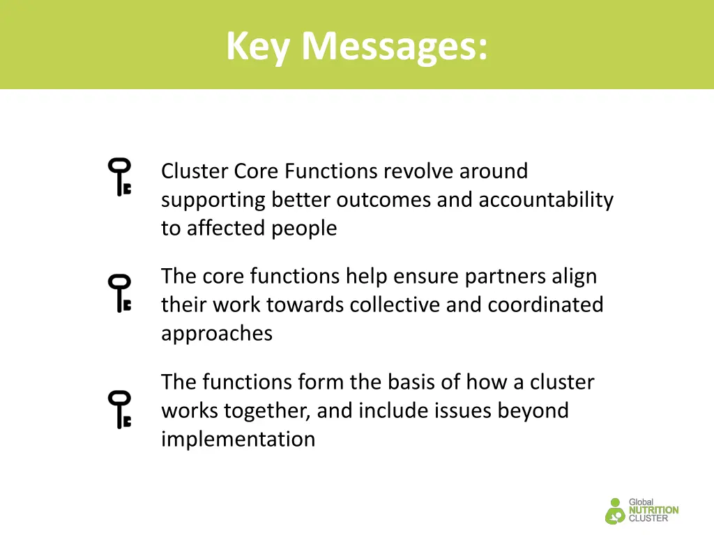 key messages 1