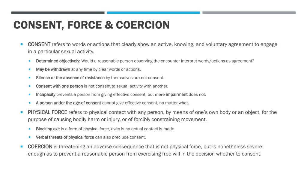 consent force coercion