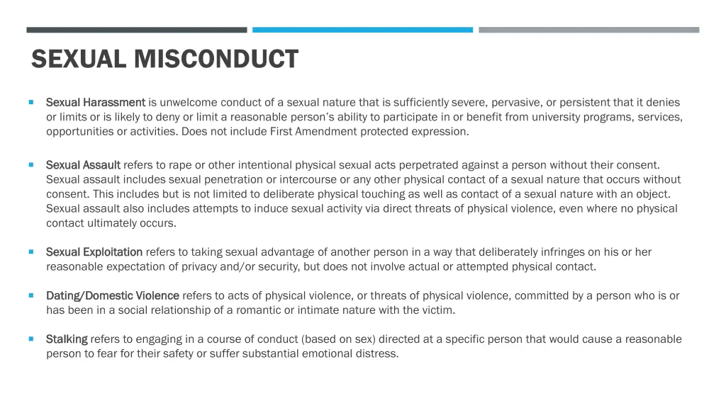 sexual misconduct