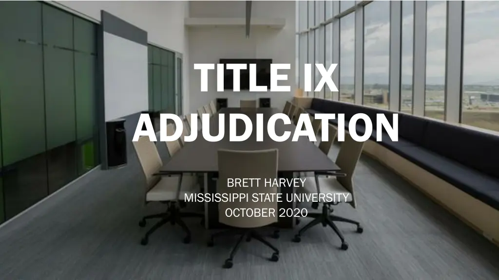 title ix adjudication