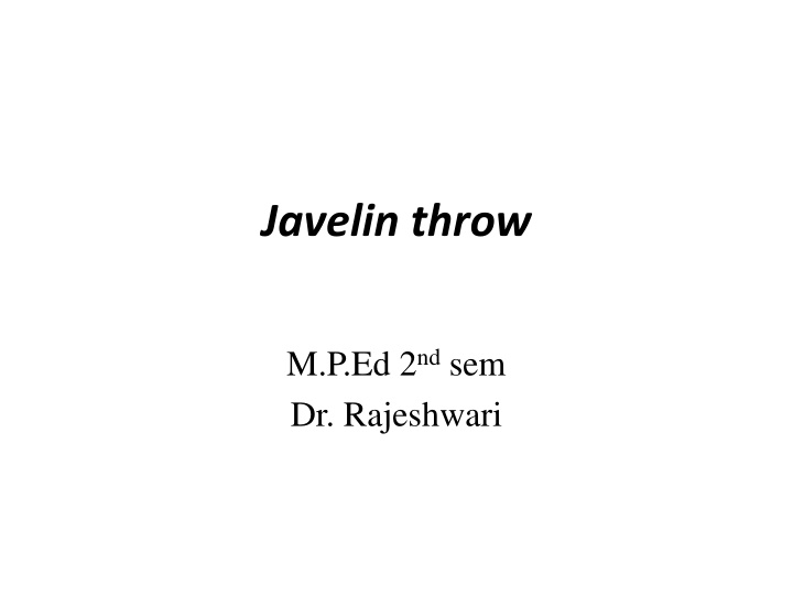 javelin throw