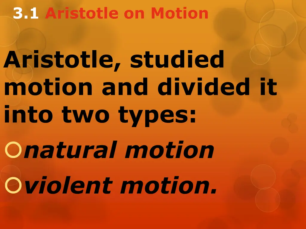 3 1 aristotle on motion