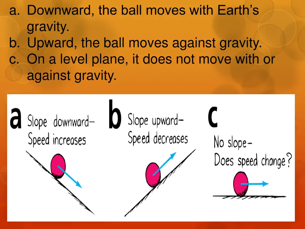 a downward the ball moves with earth s gravity 2