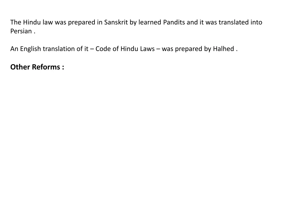 the hindu law was prepared in sanskrit by learned