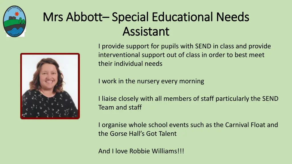 mrs abbott mrs abbott special educational needs