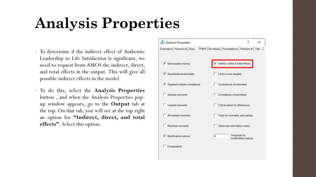 analysis properties