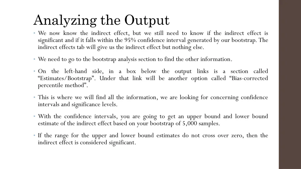 analyzing the output we now know the indirect