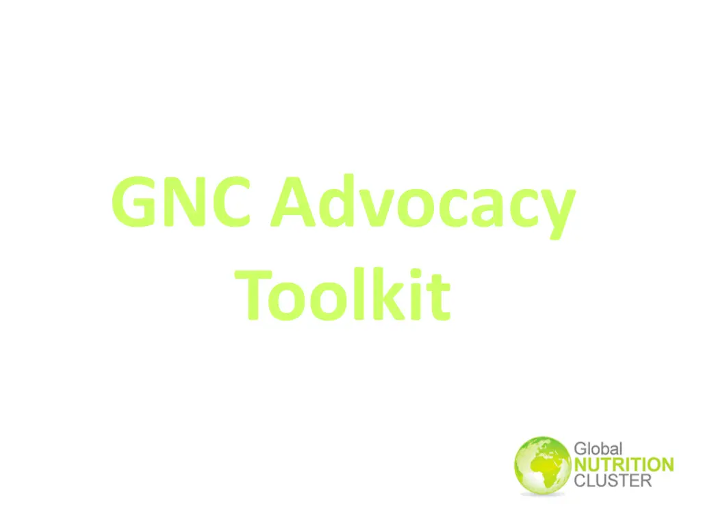 gnc advocacy toolkit