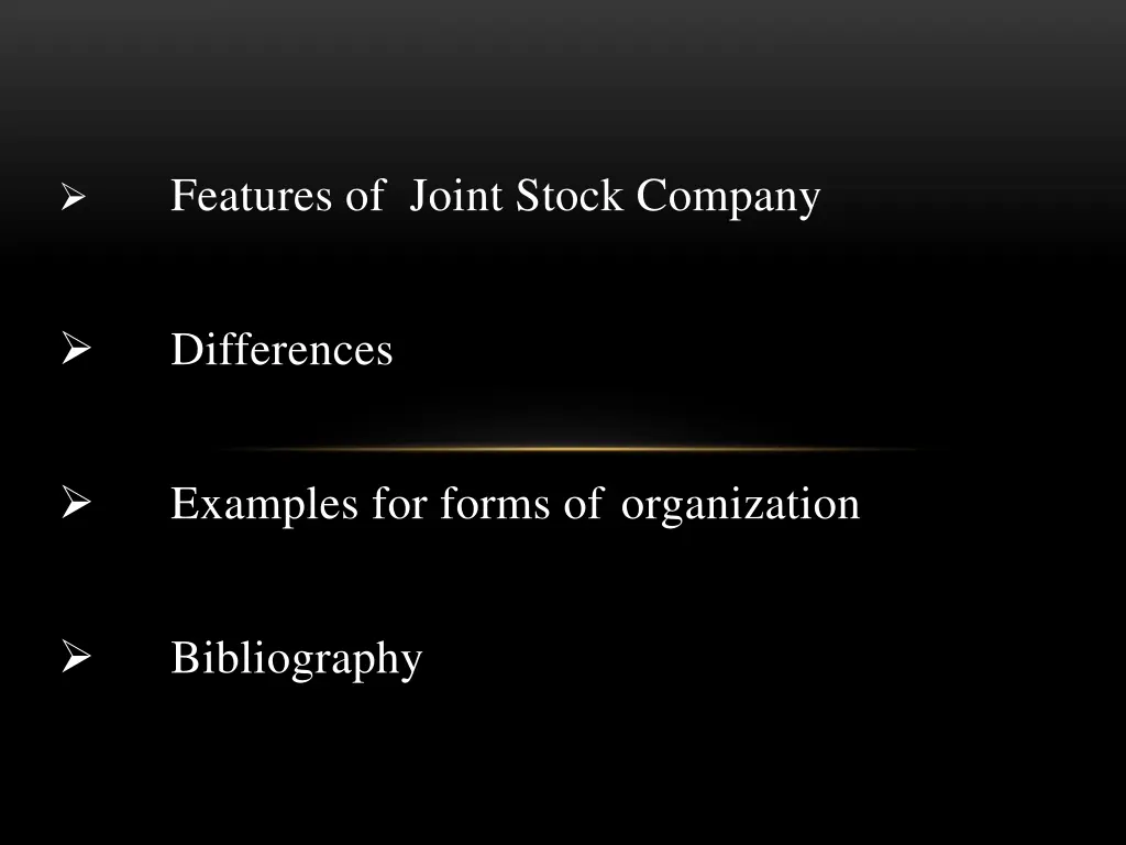 features of joint stock company