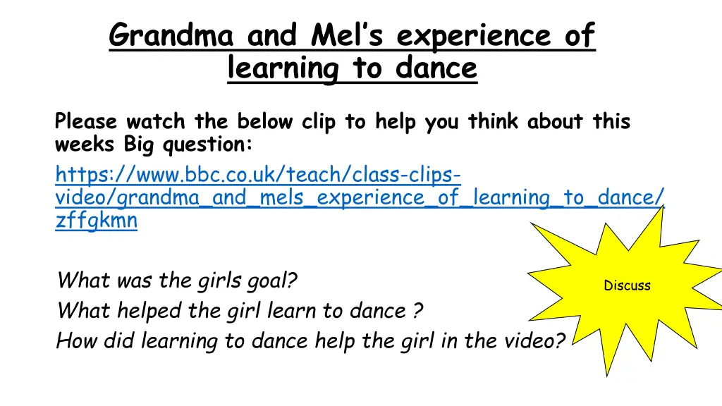 grandma and mel s experience of learning to dance