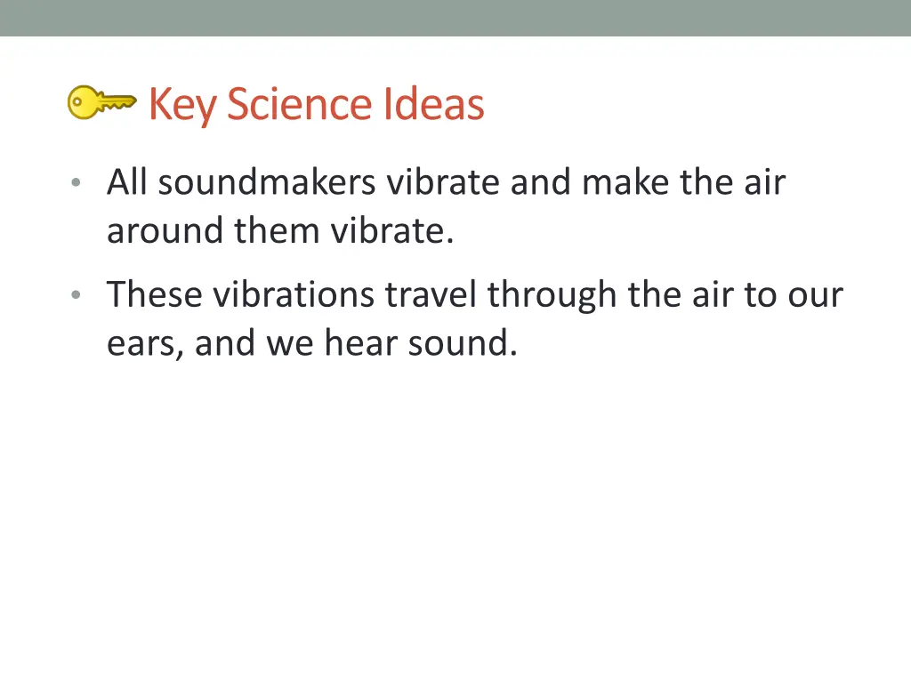 key science ideas