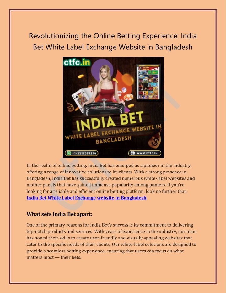 revolutionizing the online betting experience