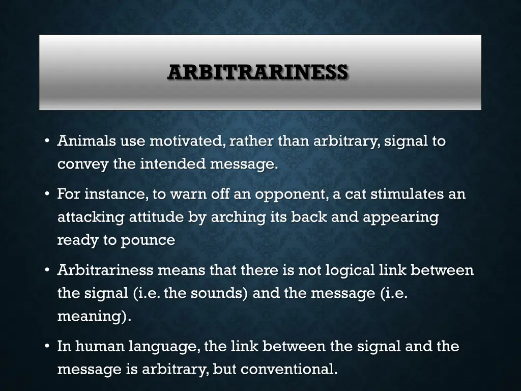 arbitrariness