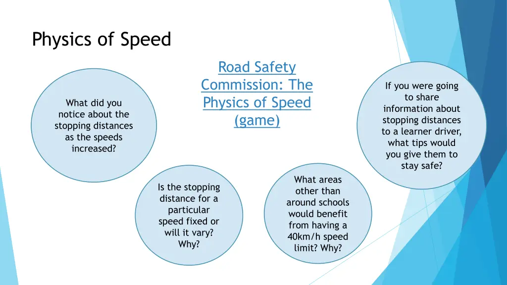 physics of speed