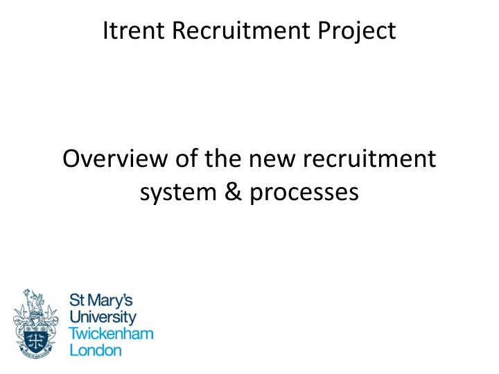 itrent recruitment project