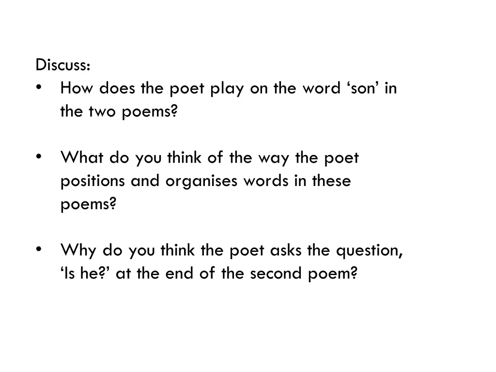 discuss how does the poet play on the word