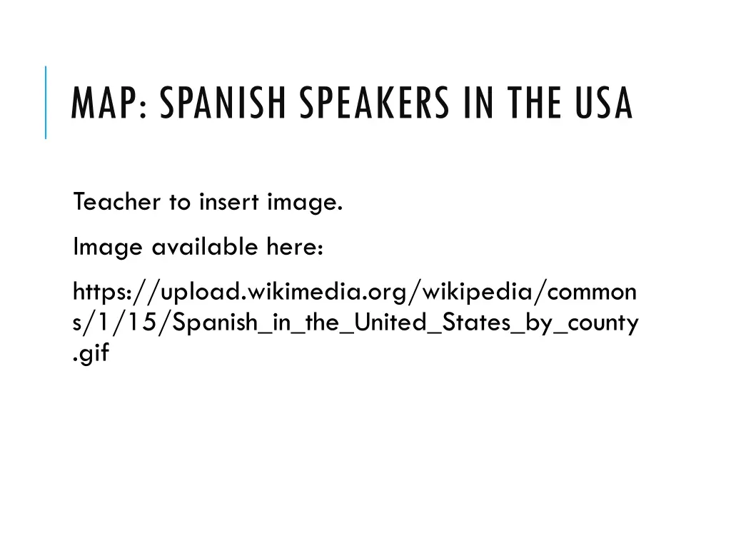 map spanish speakers in the usa