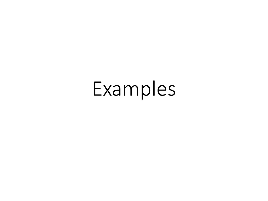 examples