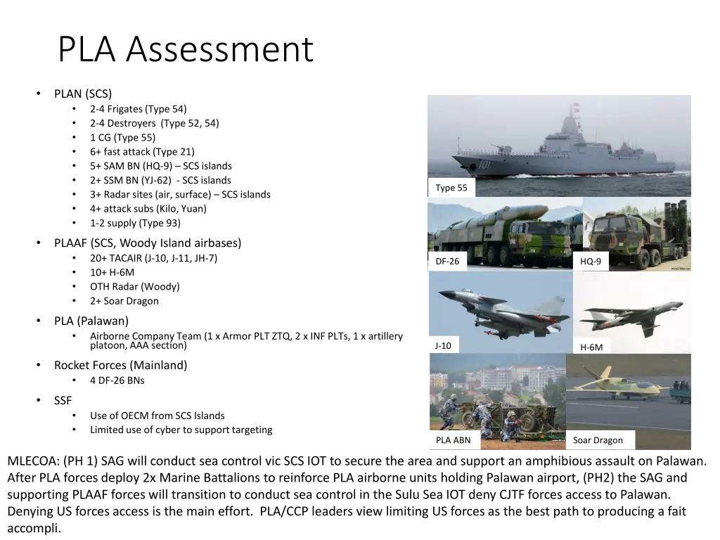 pla assessment