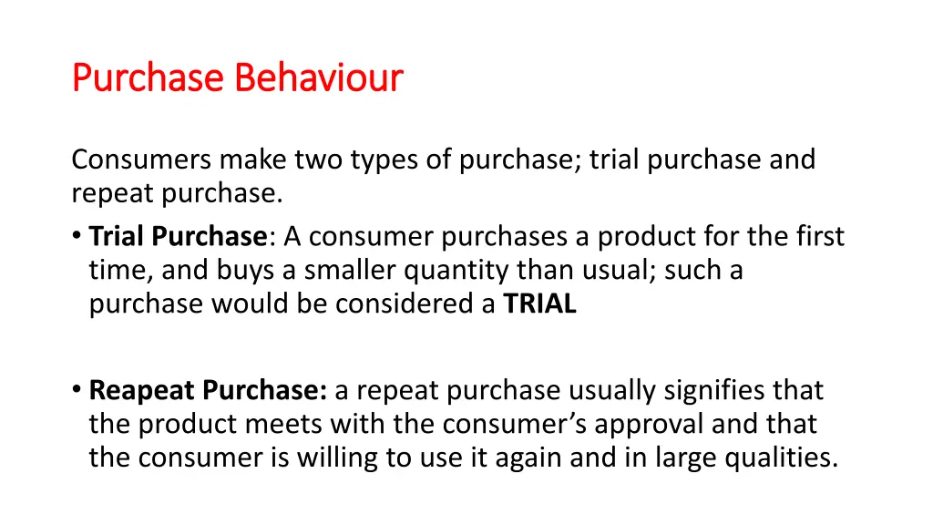 purchase behaviour purchase behaviour